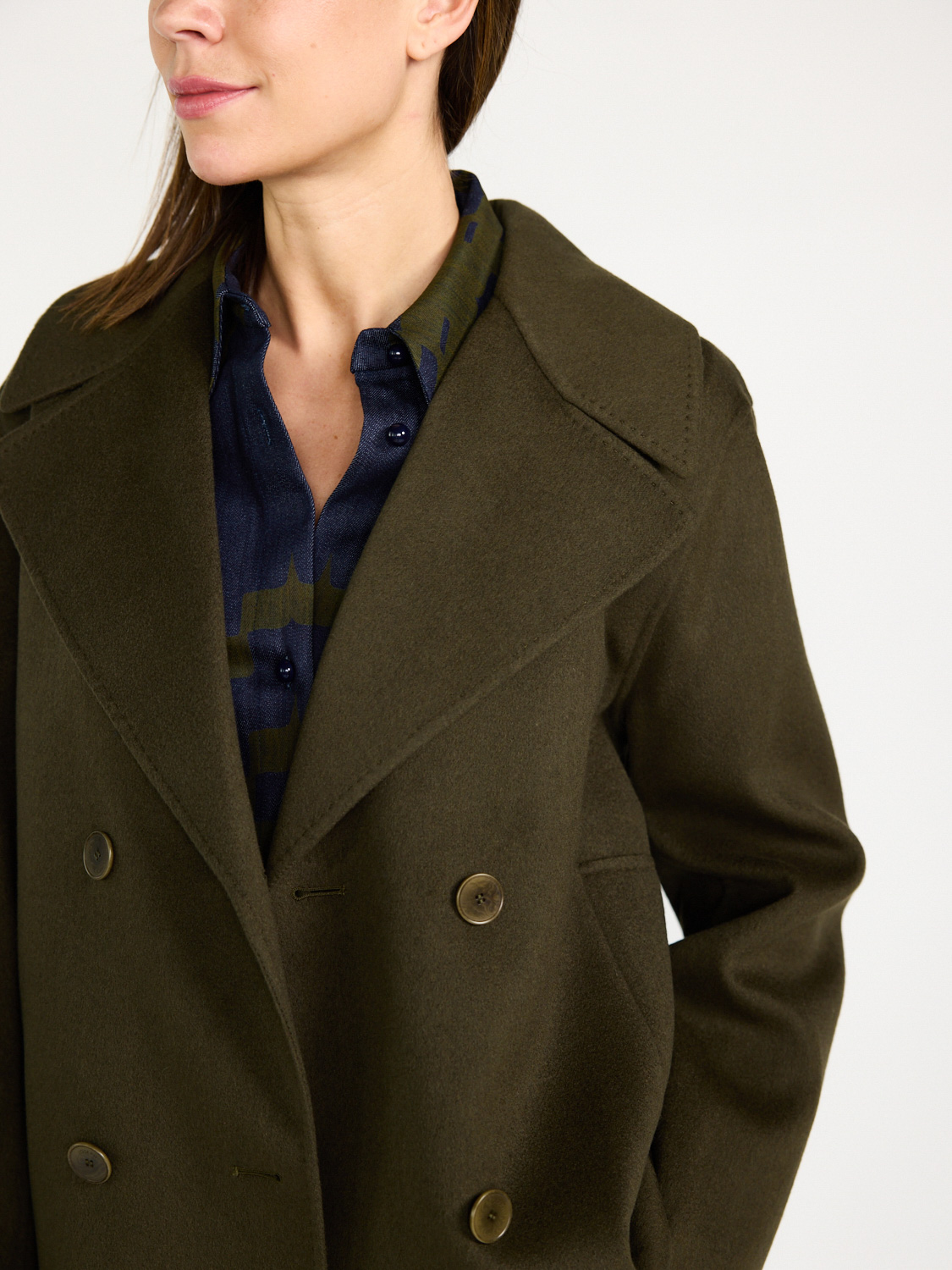 Joseph Gilkes – light wool coat  khaki 36