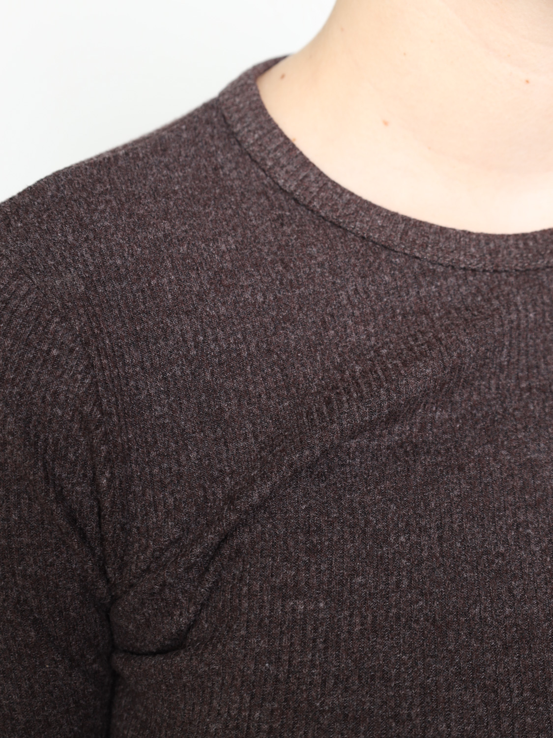 Agolde Delphi – rib knit sweater  brown S