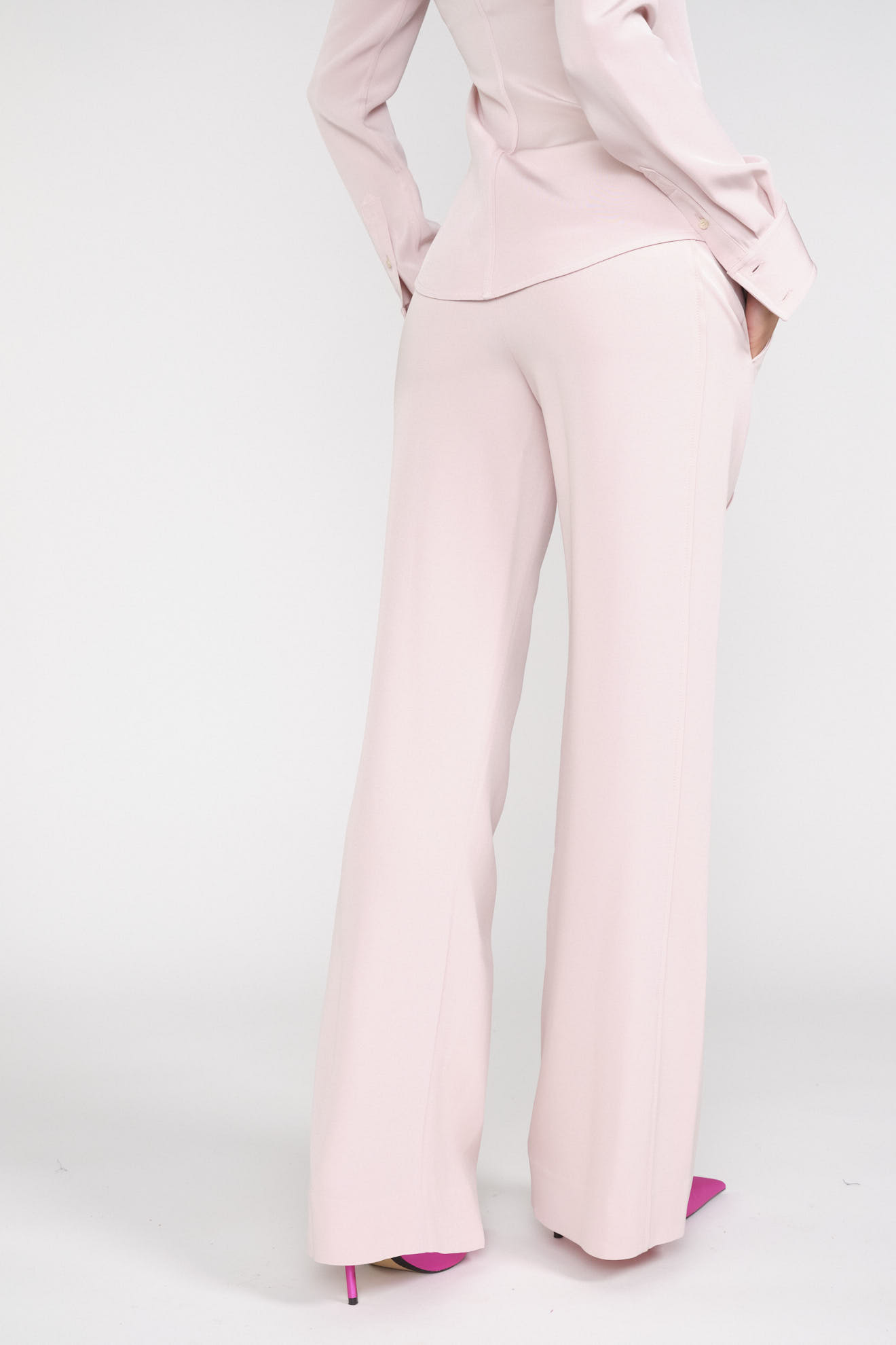 Seductive Cindy - 7/8 trousers with elastic band and straight leg pink 42