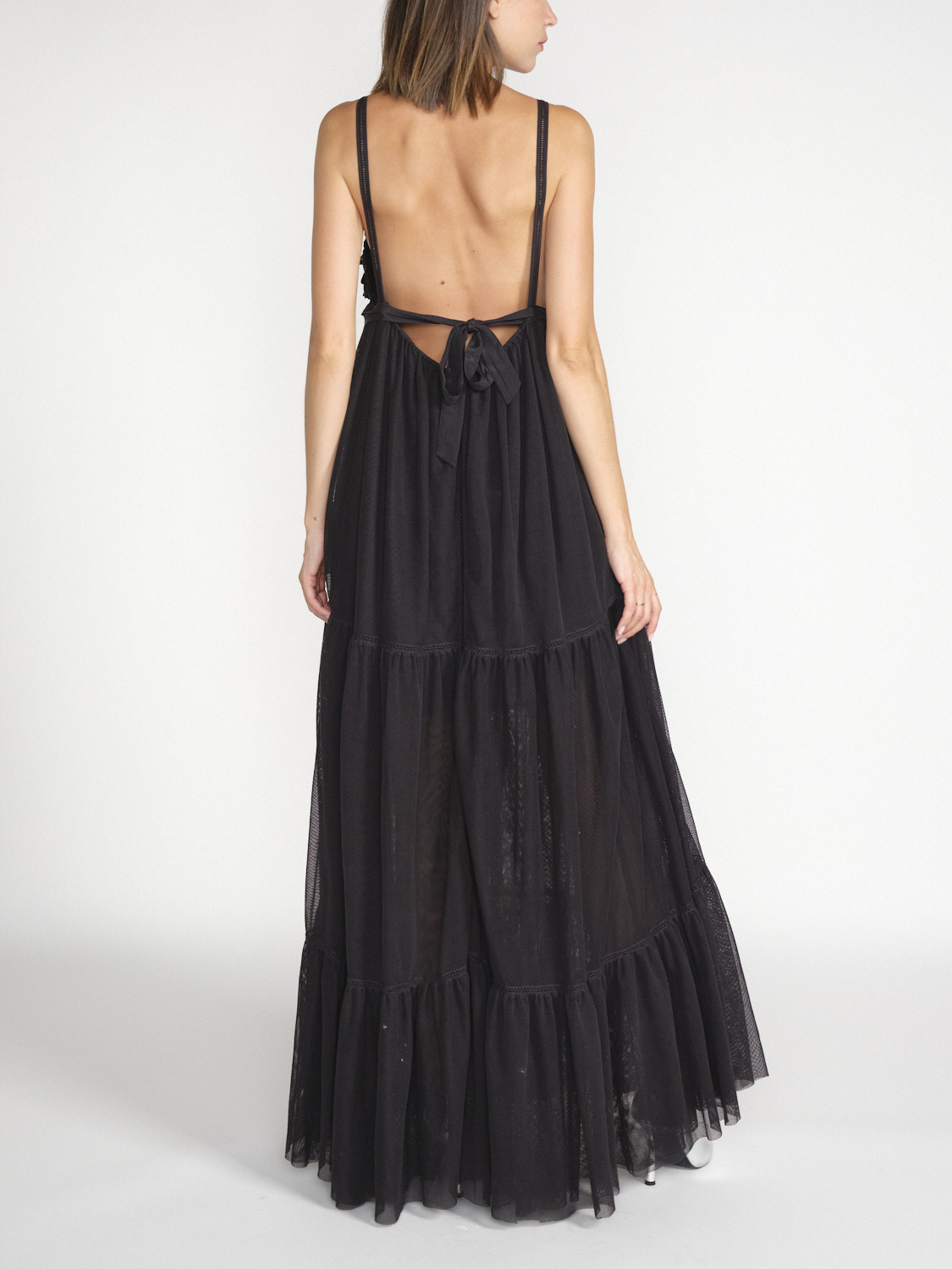 Dorothee Schumacher Beautiful maxi dress with lace details  black M