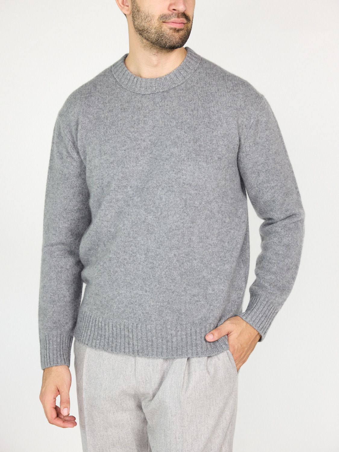 Frame Lockerer Cashmere Pullover 	  grau S