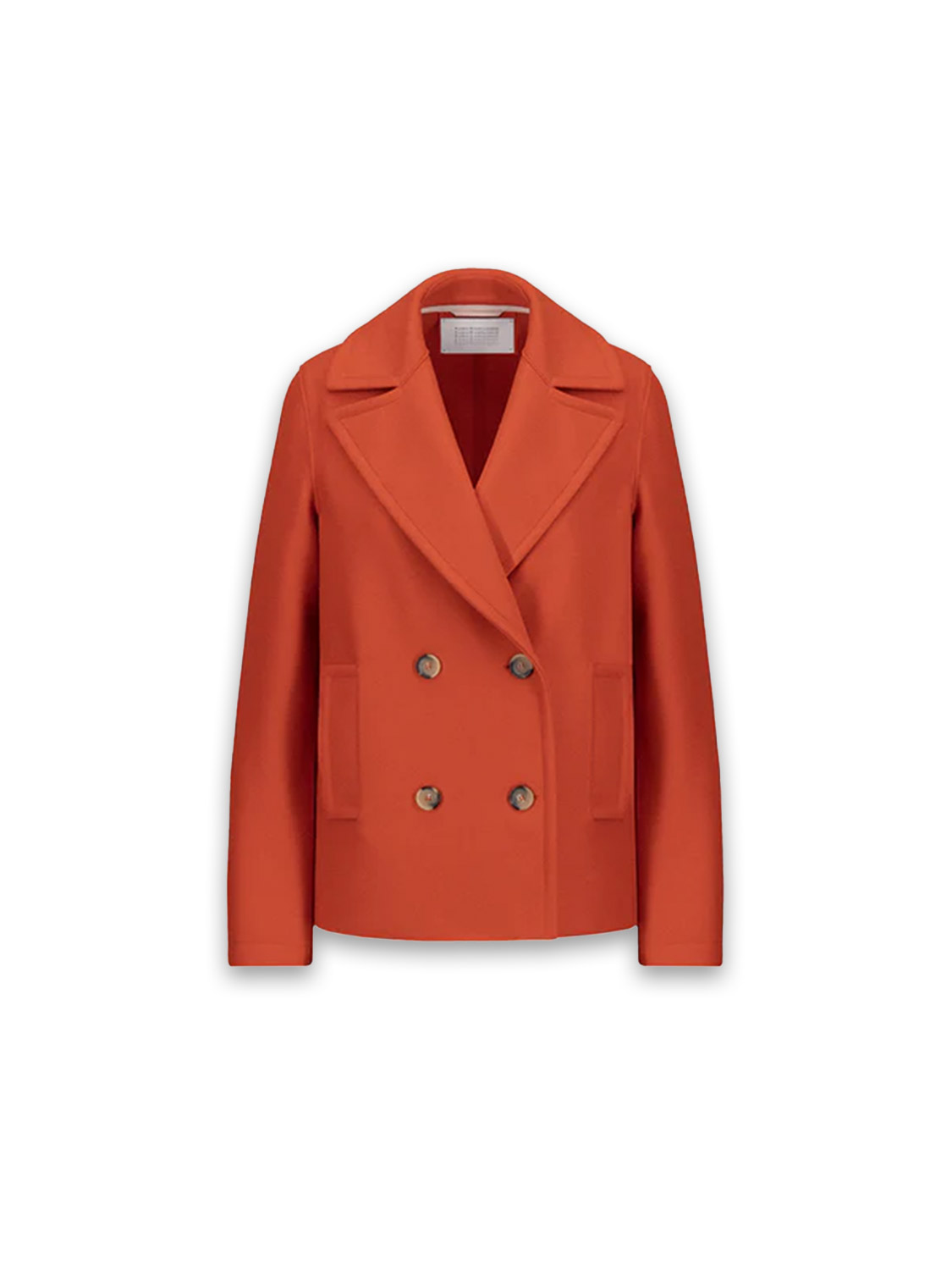 Harris Wharf London Peacoat Light – jacket made from lightly pressed wool  red 38