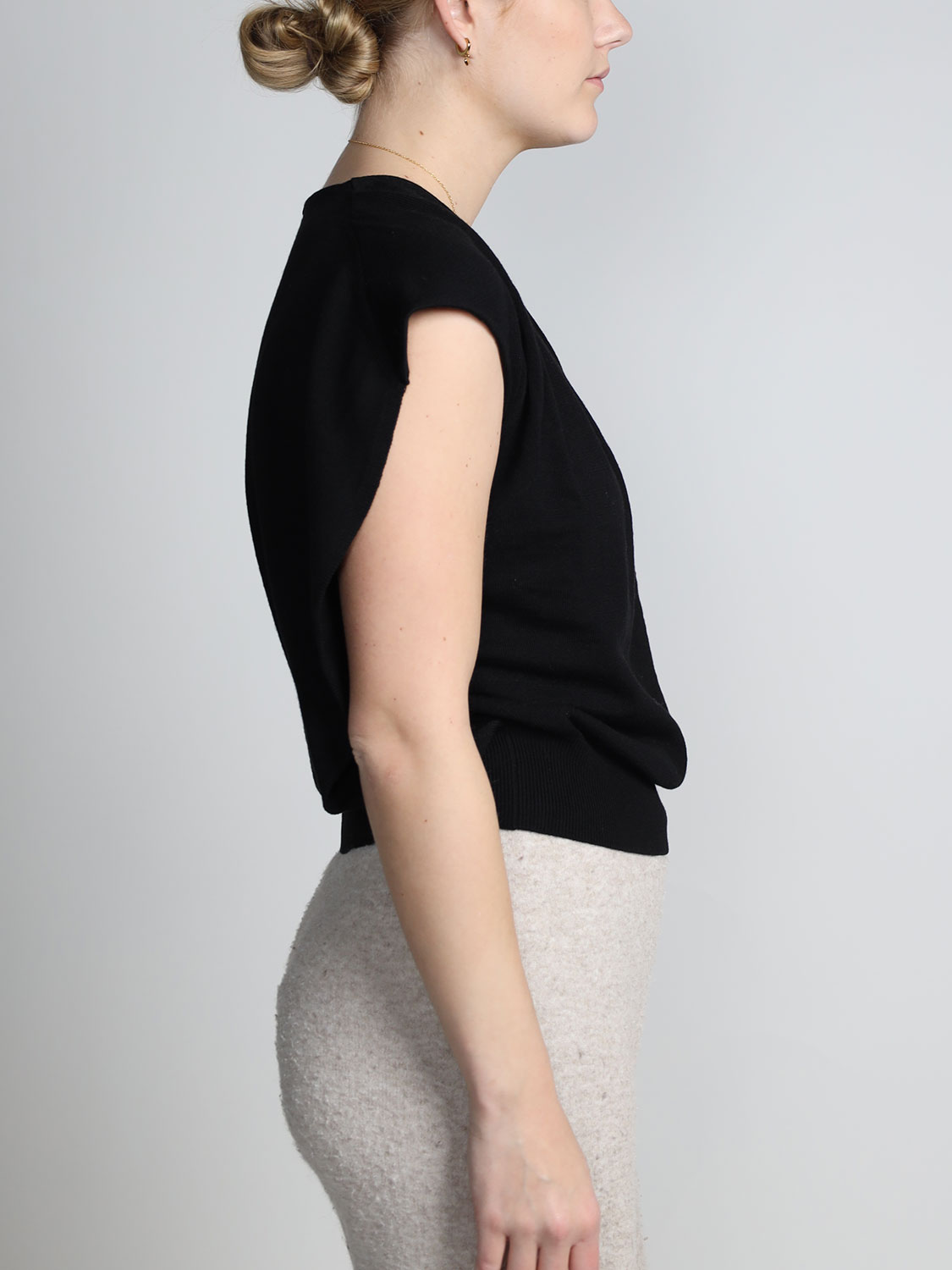 Simkhai Lamara - Merino wool top  black S