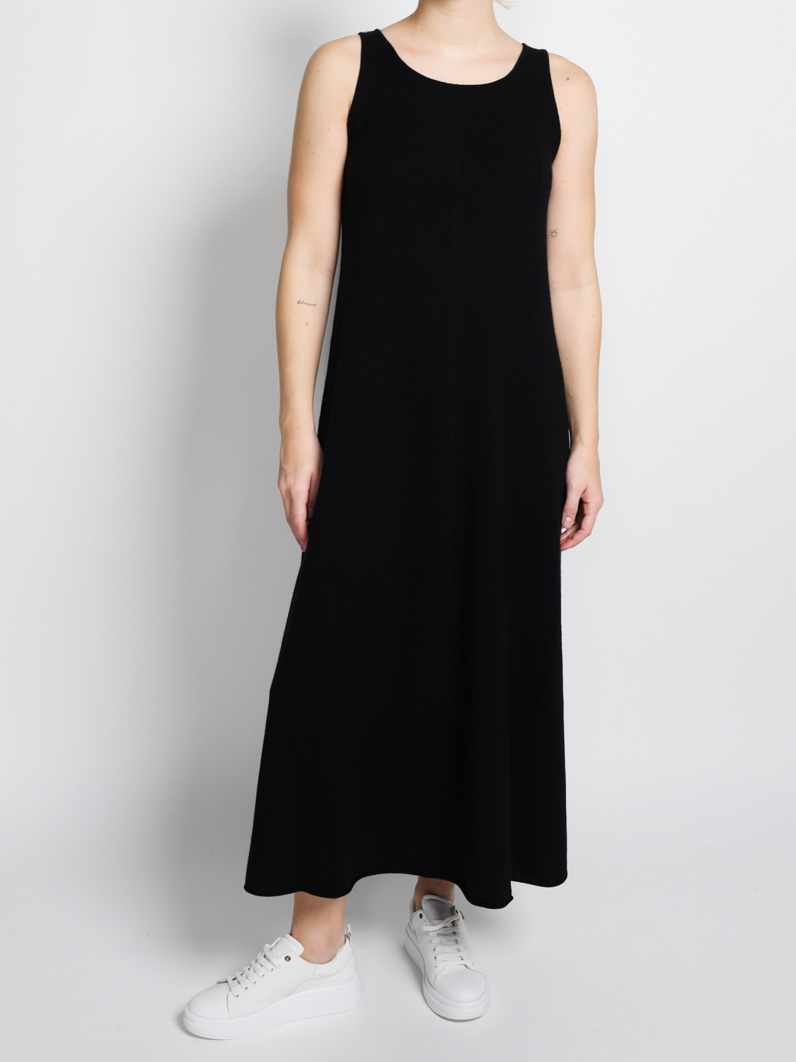 Extreme Cashmere N° 386 Elisa Short - Cashmere maxi dress   black One Size