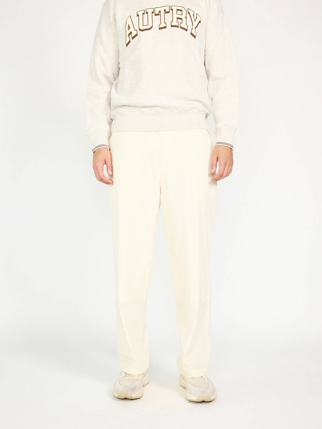 Autry Jogging pants with logo print  creme S