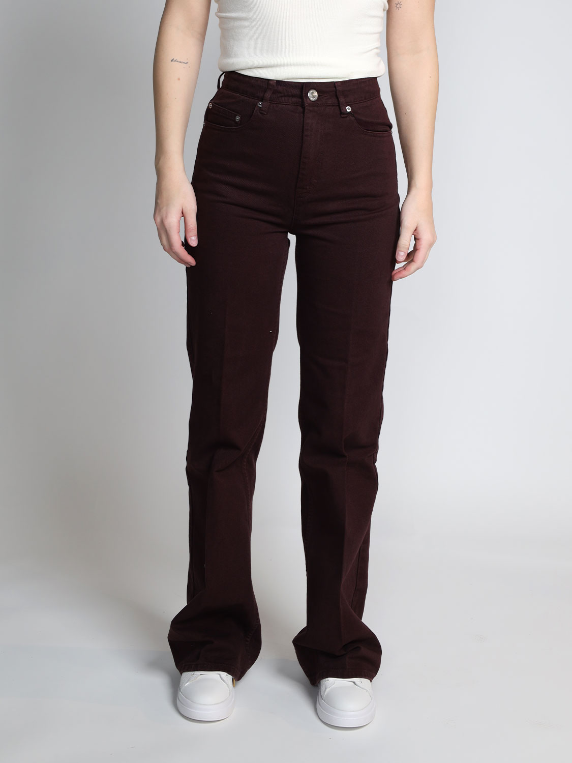 Alexandre Matiussi Wide cotton jeans  bordeaux 26