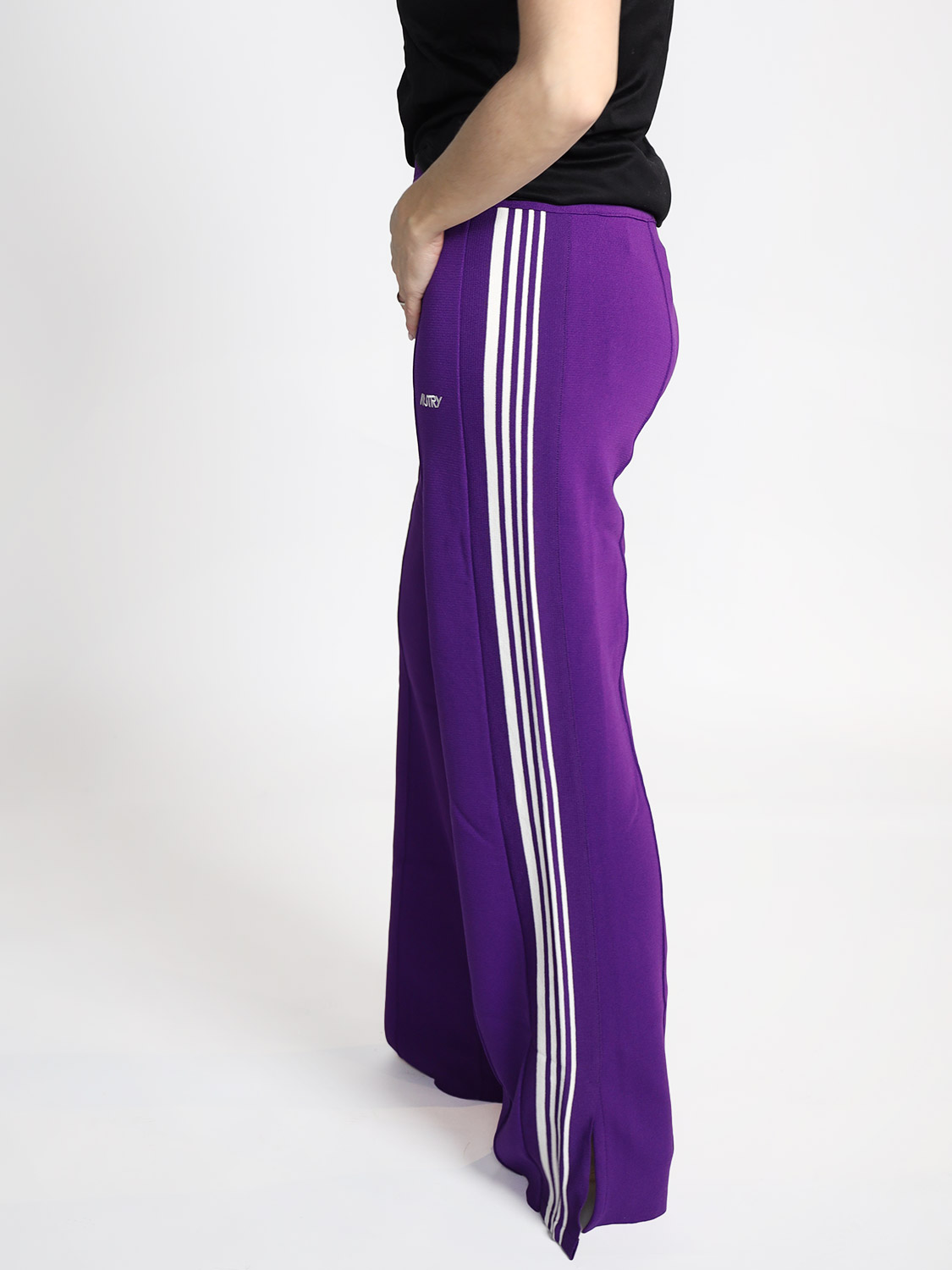 Autry Track pants with side stripes   purple XS