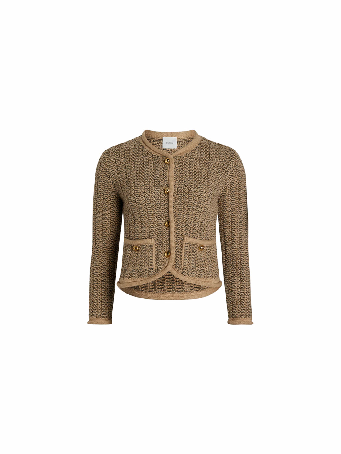 Patou Fitted jacket made from an alpaca-wool mix  beige S