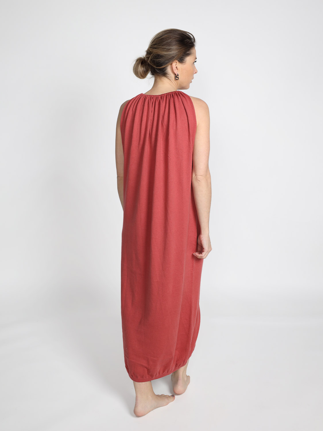 Frenckenberger Long draped midi dress  red XS