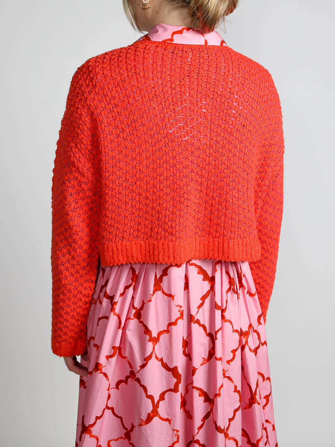 JW Anderson Short sweater with a chunky knit  red XS