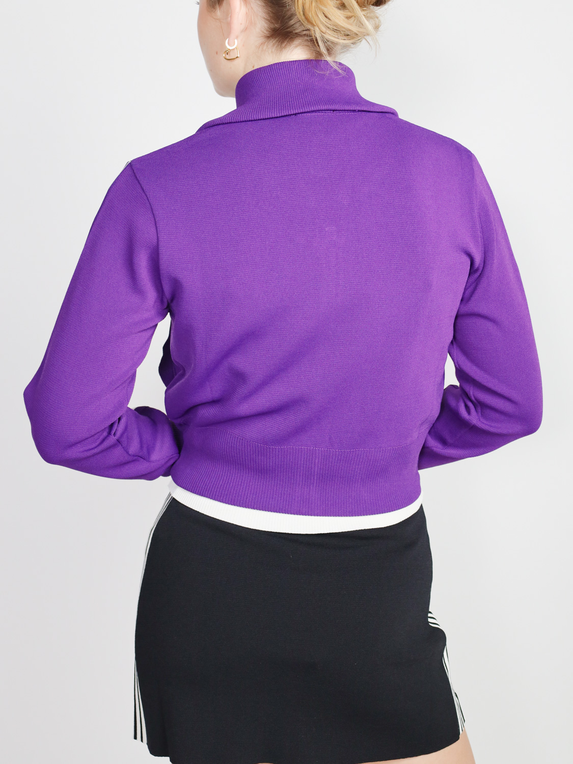 Autry Sweat-Jacke mit Streifen purple S