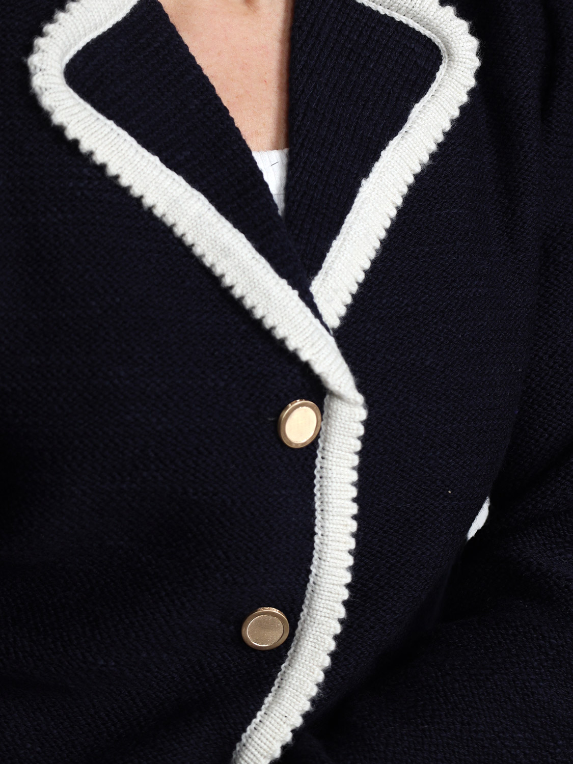 Frame The Corded – Strickjacke  navy XS