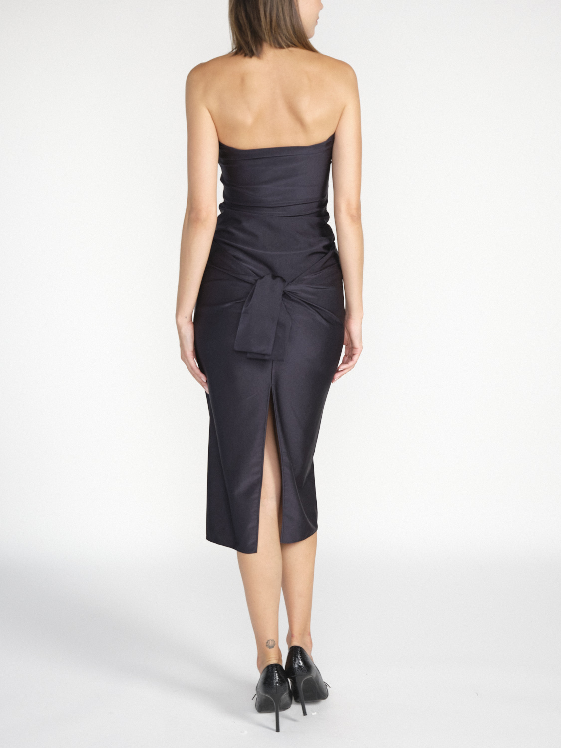 Coperni Gala Kleid aus Jersey mit Knoten  negro S