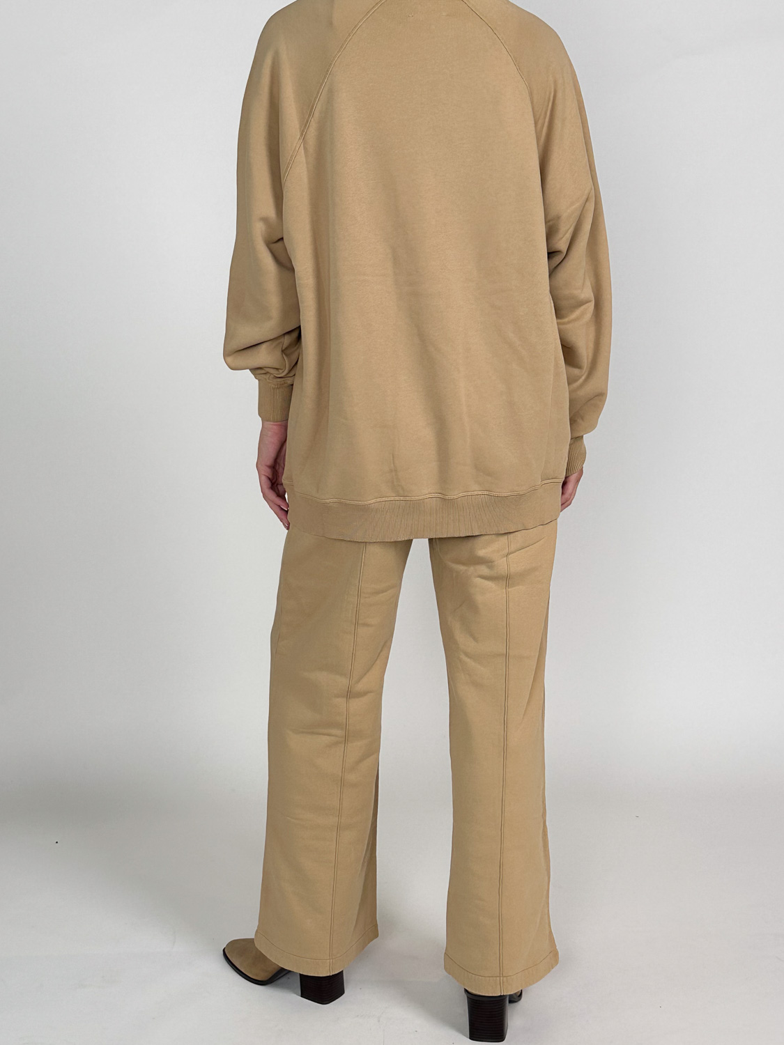 Halfboy Over Crew - Sweatshirt mit gesticktem Logo   beige XS