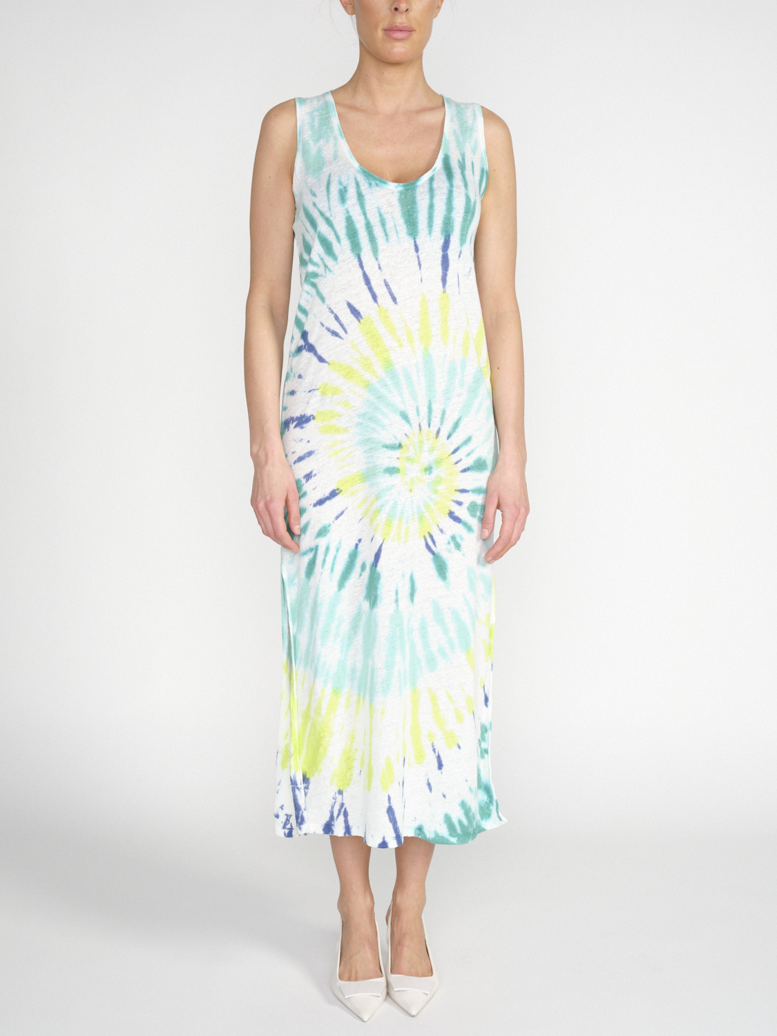 Kujten Midi dress with tie-dye print  XSS mint