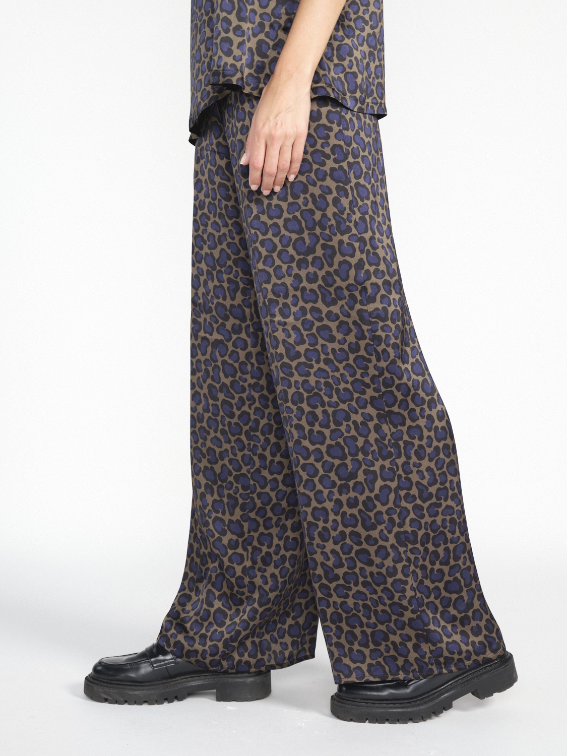 SIYU Lockere Hose mit Animal Print   mehrfarbig 40