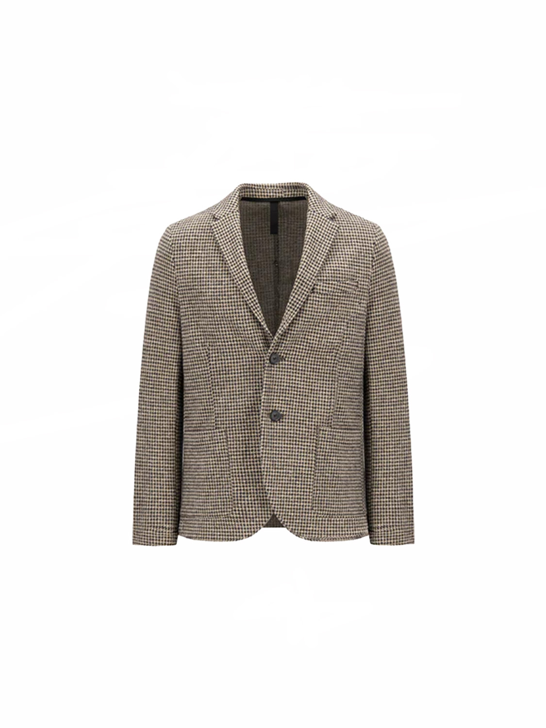 Blazer made from a patterned wool and cotton blend 