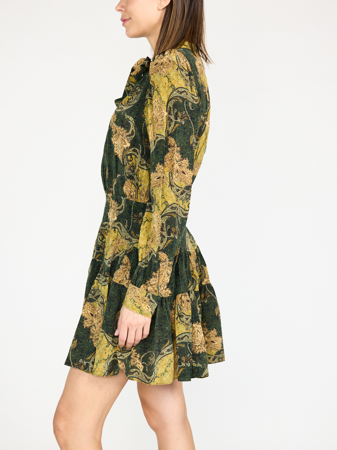 Ulla Johnson Maris mini dress with lurex details green 36