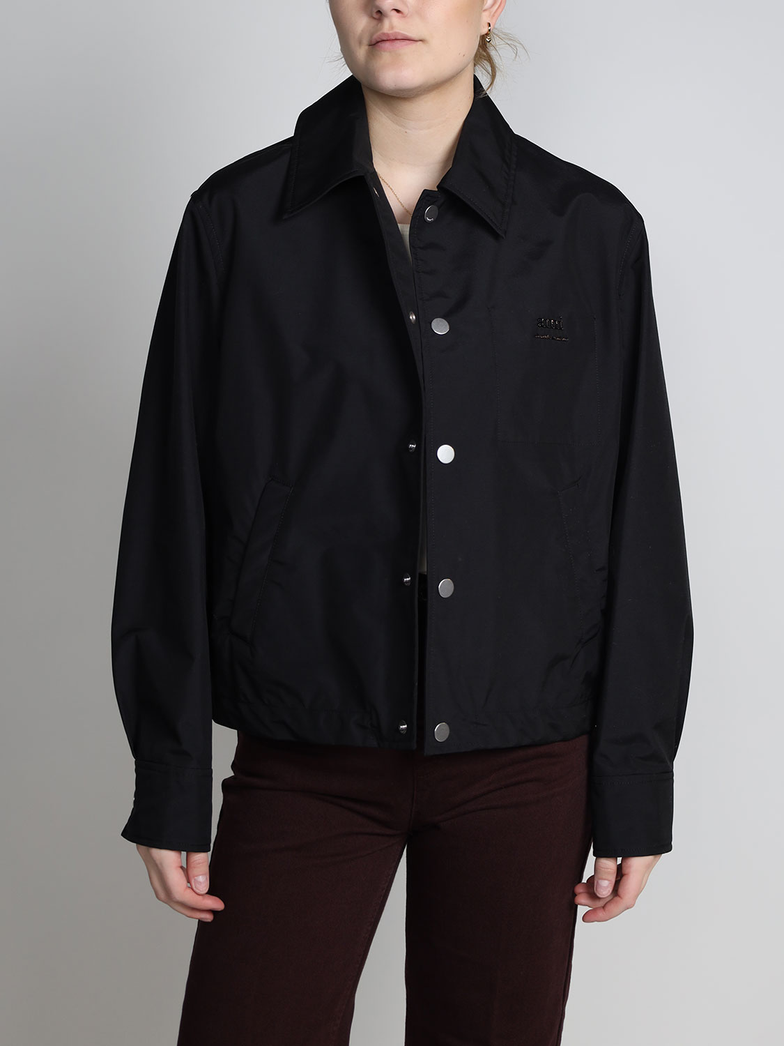 Alexandre Matiussi Short jacket with button placket  black S