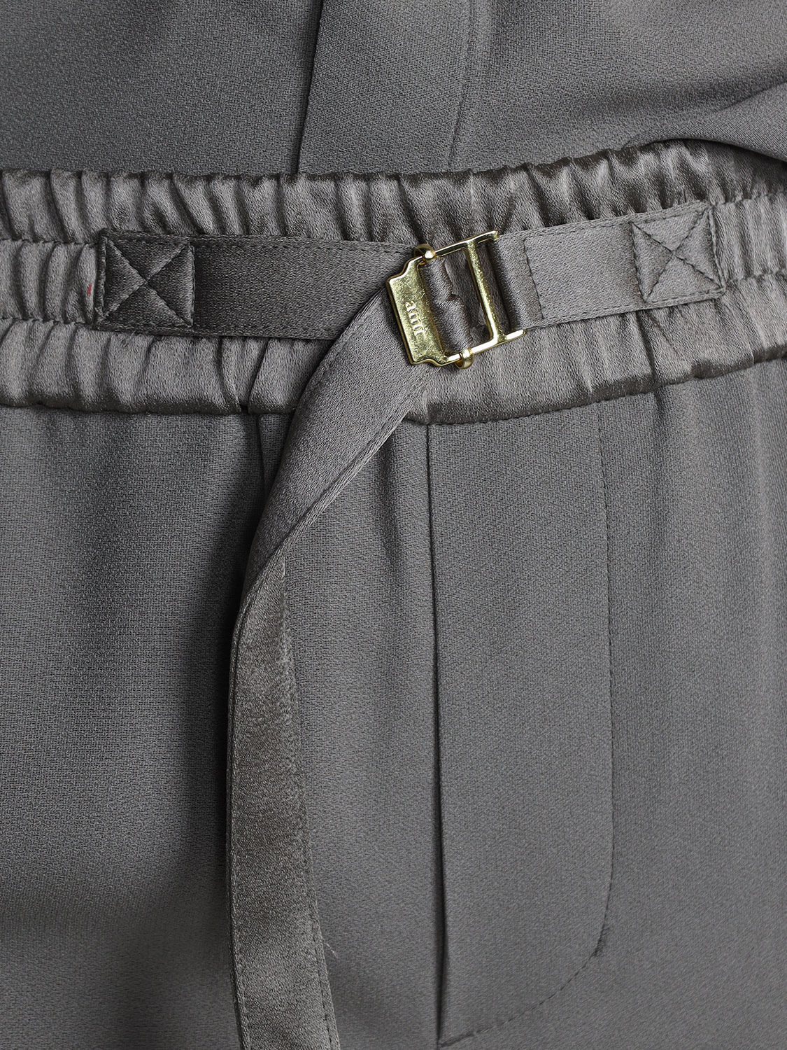 Ami Paris  Fließende Hose mit Gürtel-detail   beige XS