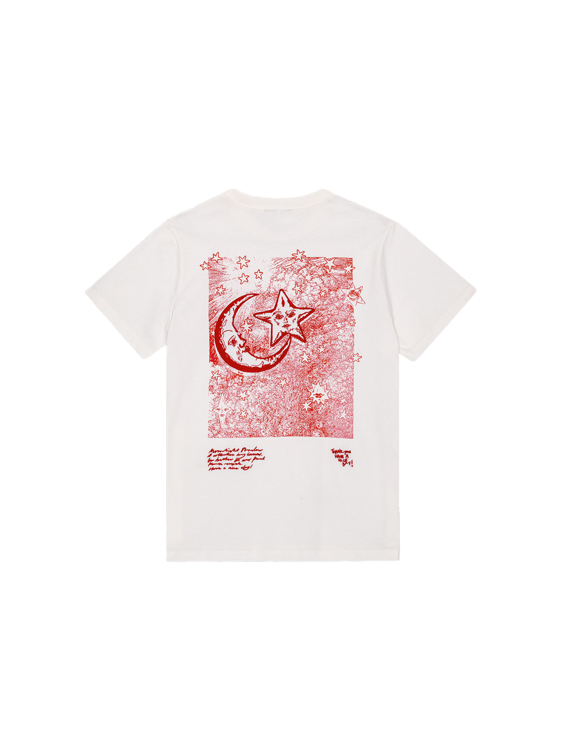 Ganni Celestial Poster T-Shirt   blanco M